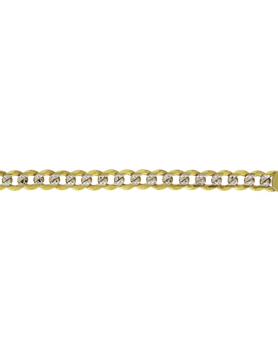 Cadena cubana americana 100 pavé