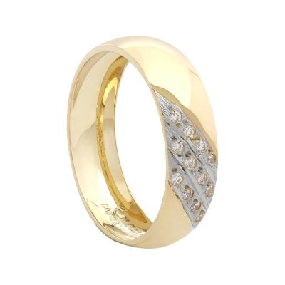 Argolla clásica con piedras 6 mm