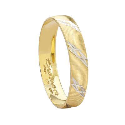 Argolla clásica con rodio 4 mm