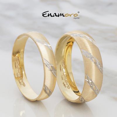 Argolla clásica con rodio 4 mm