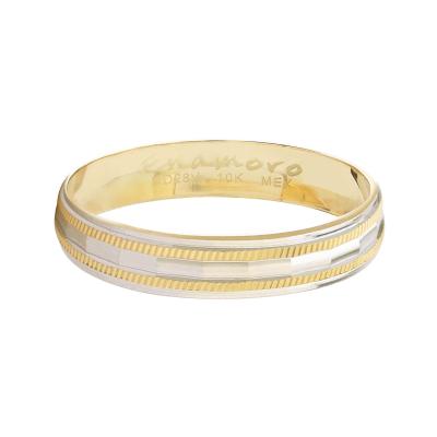 Argolla clásica con rodio 4 mm