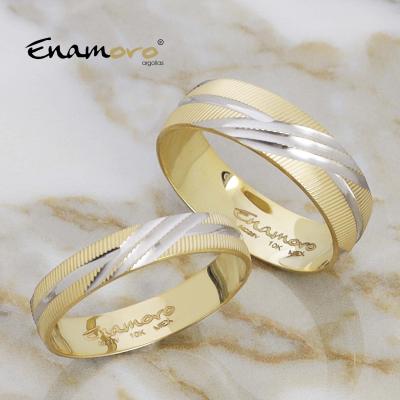 Argolla clásica con rodio 6 mm