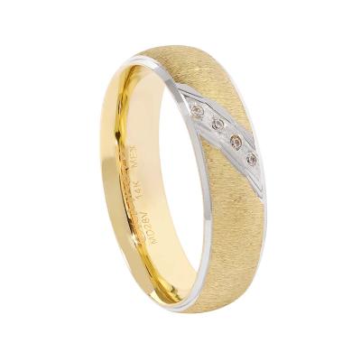 Argolla confort con piedras 6 mm